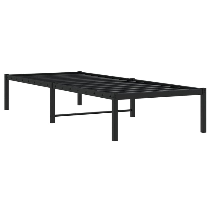 Cadru pat metalic, negru, 80x200 cm - WALTI WALTI