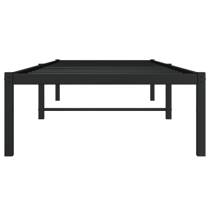 Cadru pat metalic, negru, 80x200 cm - WALTI WALTI