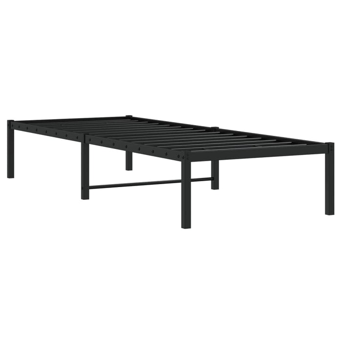 Cadru pat metalic, negru, 80x200 cm - WALTI WALTI