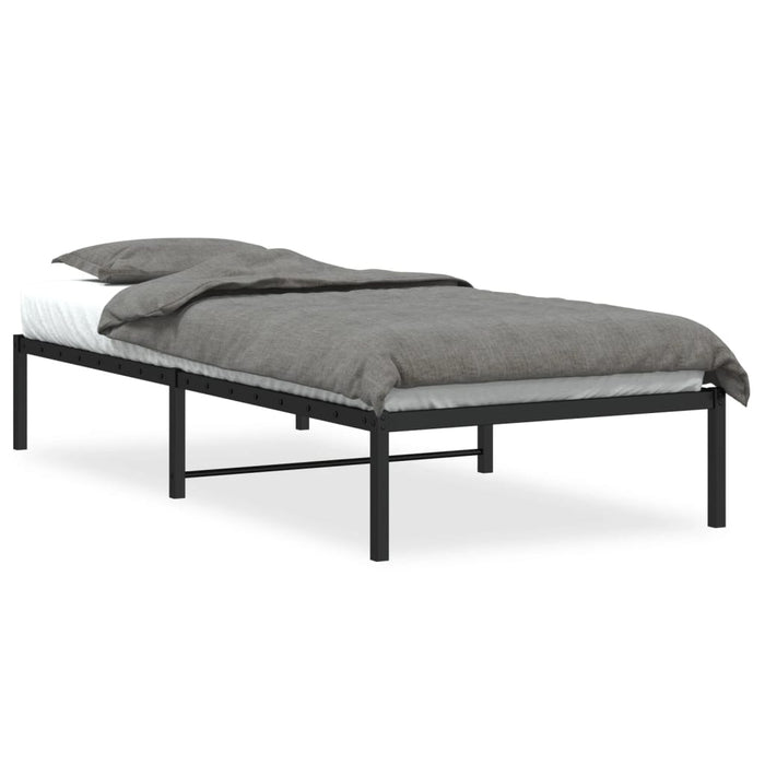 Cadru pat metalic, negru, 90x190 cm - WALTI WALTI