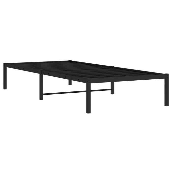 Cadru pat metalic, negru, 90x190 cm - WALTI WALTI