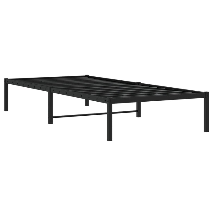 Cadru pat metalic, negru, 90x190 cm - WALTI WALTI