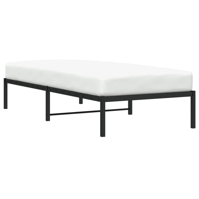 Cadru pat metalic, negru, 90x200 cm - WALTI WALTI