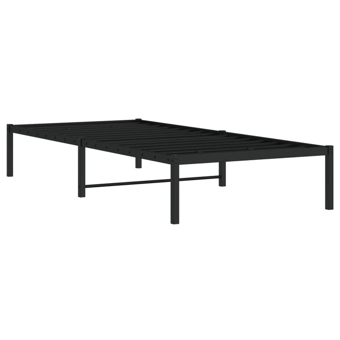 Cadru pat metalic, negru, 90x200 cm - WALTI WALTI