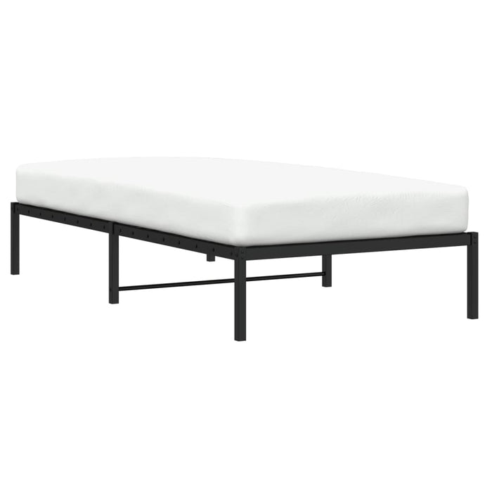 Cadru pat metalic, negru, 100x200 cm - WALTI WALTI