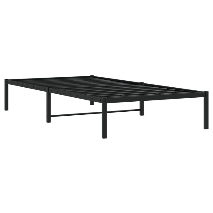 Cadru pat metalic, negru, 100x200 cm - WALTI WALTI