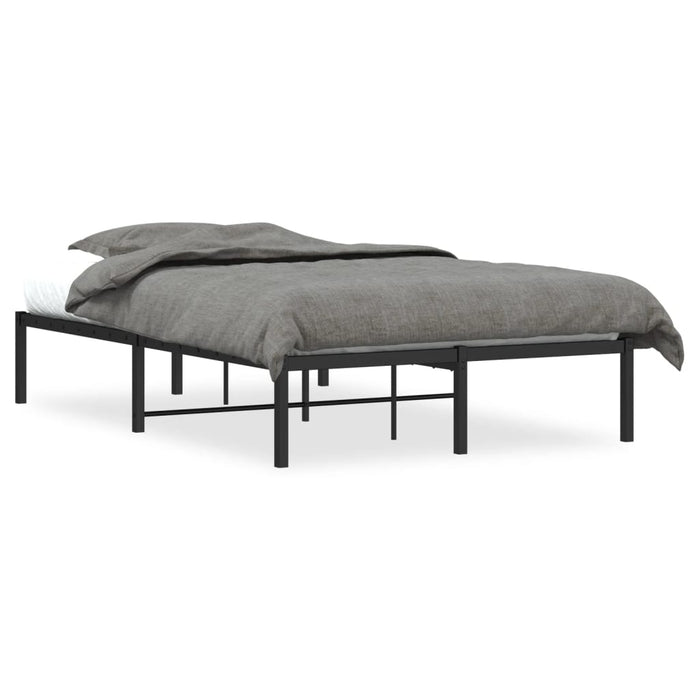Cadru pat metalic, negru, 120x190 cm - WALTI WALTI