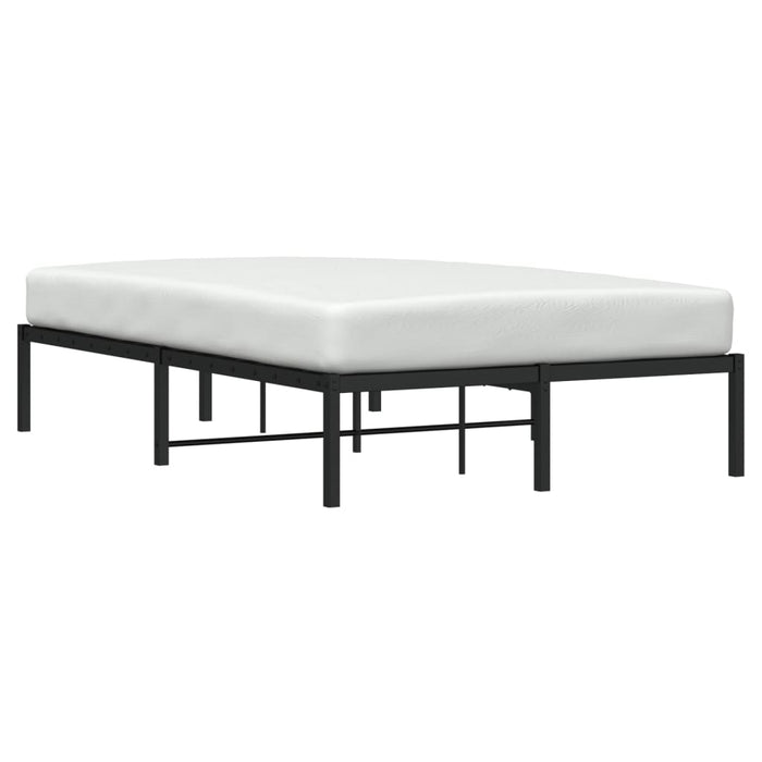 Cadru pat metalic, negru, 120x190 cm - WALTI WALTI
