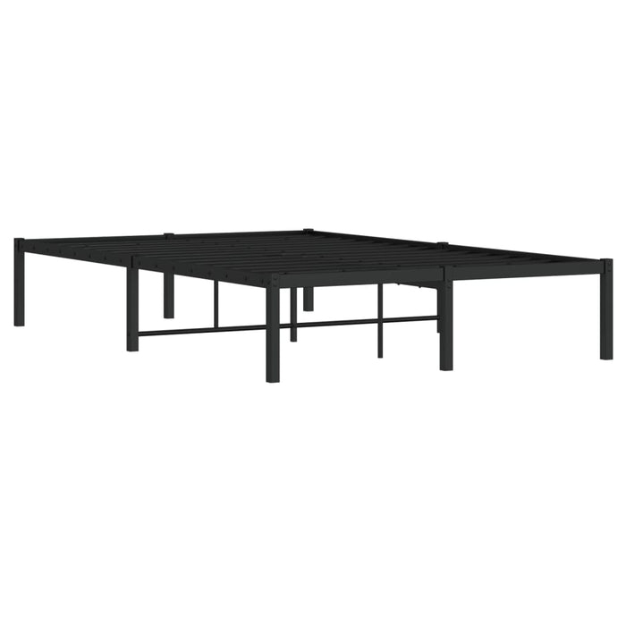 Cadru pat metalic, negru, 120x190 cm - WALTI WALTI