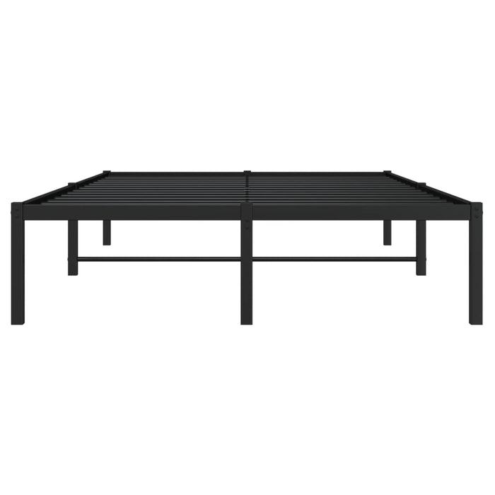 Cadru pat metalic, negru, 120x190 cm - WALTI WALTI