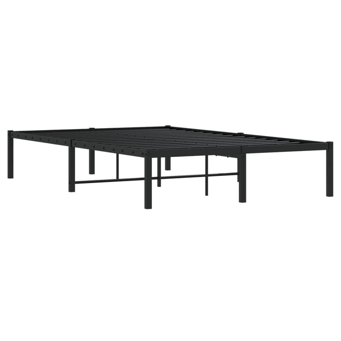 Cadru pat metalic, negru, 120x190 cm - WALTI WALTI
