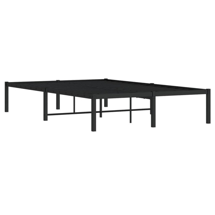 Cadru pat metalic, negru, 120x200 cm - WALTI WALTI