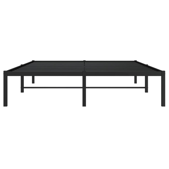 Cadru pat metalic, negru, 135x190 cm - WALTI WALTI