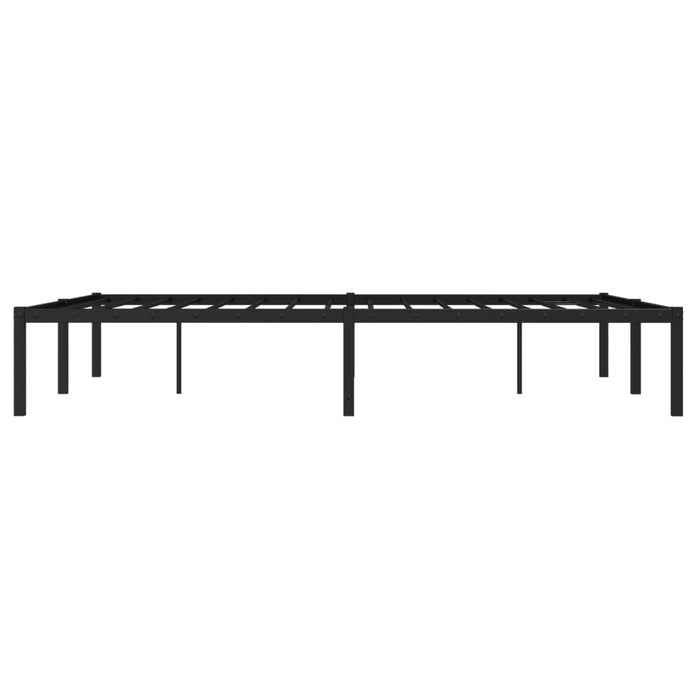 Cadru pat metalic, negru, 135x190 cm - WALTI WALTI