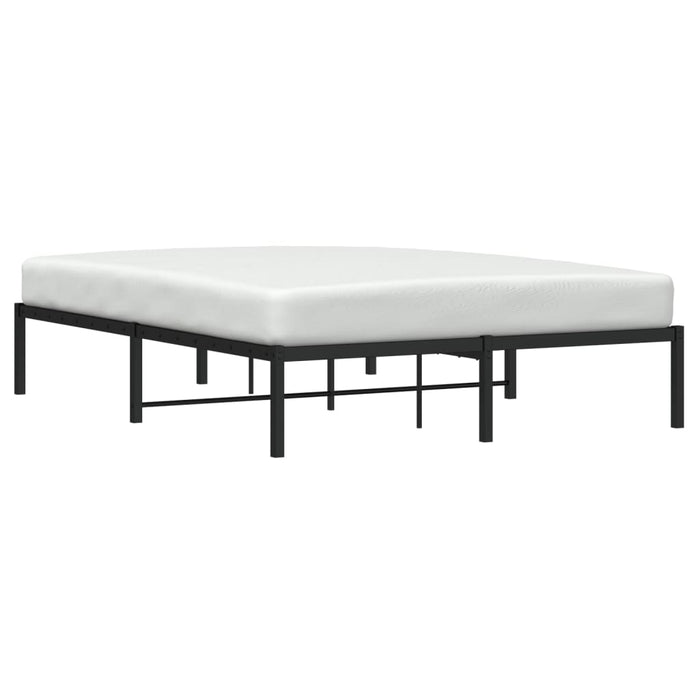 Cadru pat metalic, negru, 140x190 cm - WALTI WALTI