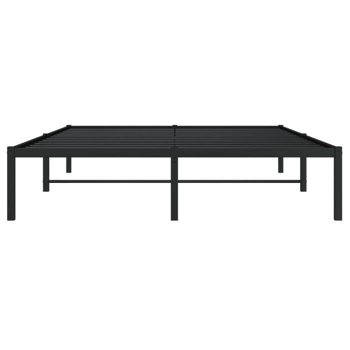 Cadru pat metalic, negru, 140x190 cm - WALTI WALTI