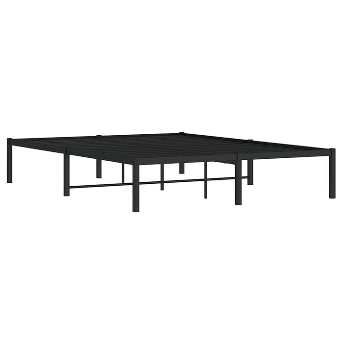 Cadru pat metalic, negru, 140x200 cm - WALTI WALTI