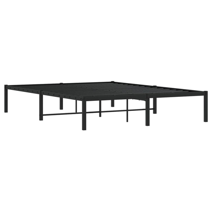 Cadru pat metalic, negru, 140x200 cm - WALTI WALTI