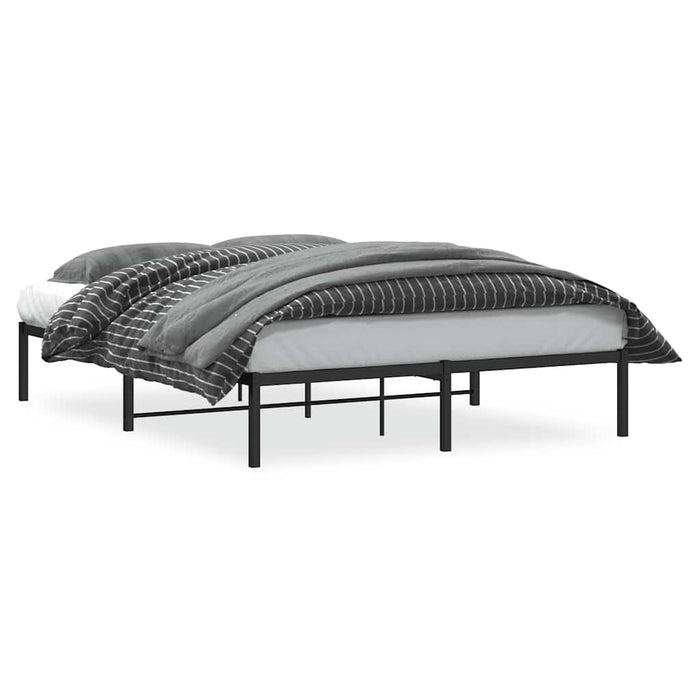Cadru pat metalic, negru, 160x200 cm - WALTI WALTI