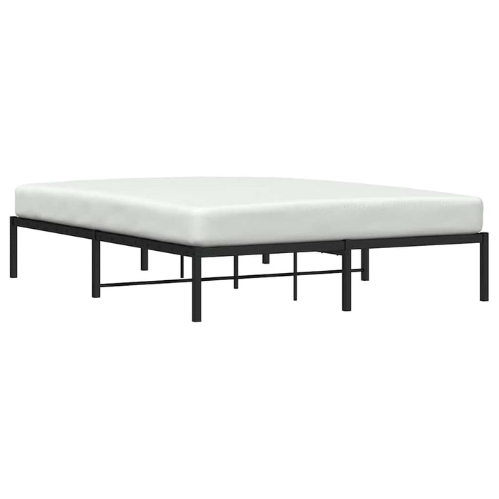 Cadru pat metalic, negru, 160x200 cm - WALTI WALTI