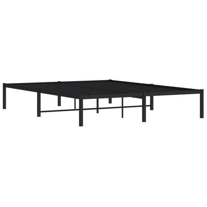 Cadru pat metalic, negru, 160x200 cm - WALTI WALTI
