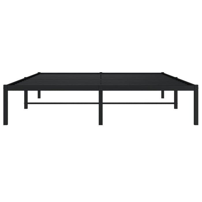 Cadru pat metalic, negru, 160x200 cm - WALTI WALTI