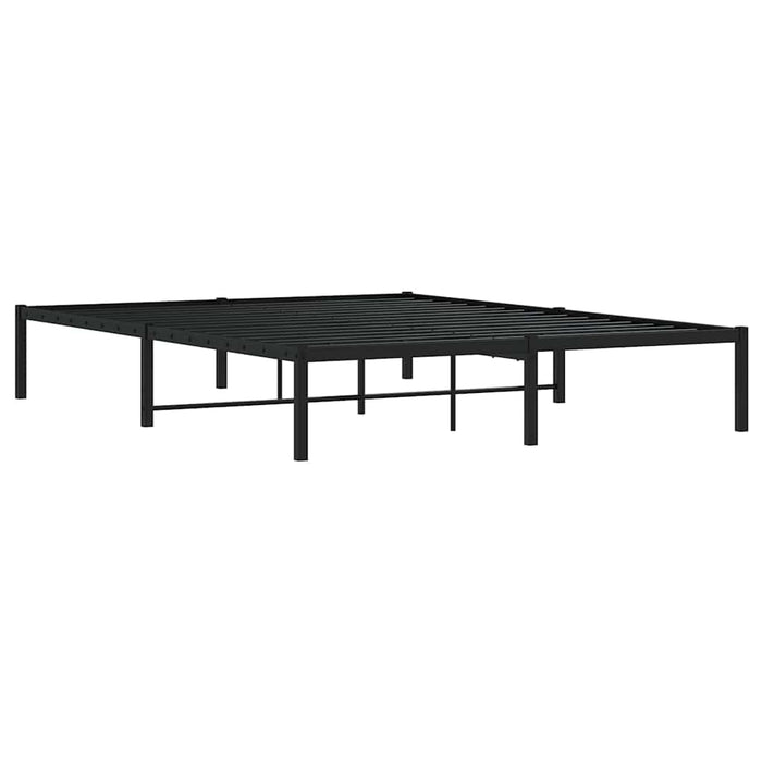 Cadru pat metalic, negru, 160x200 cm - WALTI WALTI