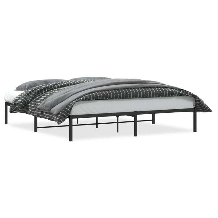 Cadru pat metalic, negru, 180x200 cm - WALTI WALTI