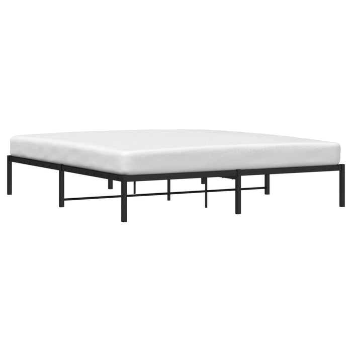 Cadru pat metalic, negru, 180x200 cm - WALTI WALTI
