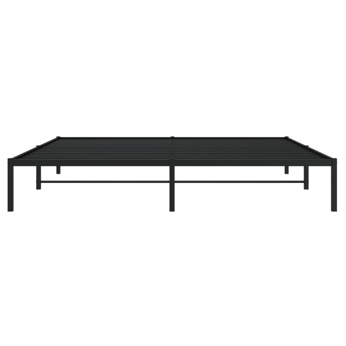 Cadru pat metalic, negru, 200x200 cm - WALTI WALTI