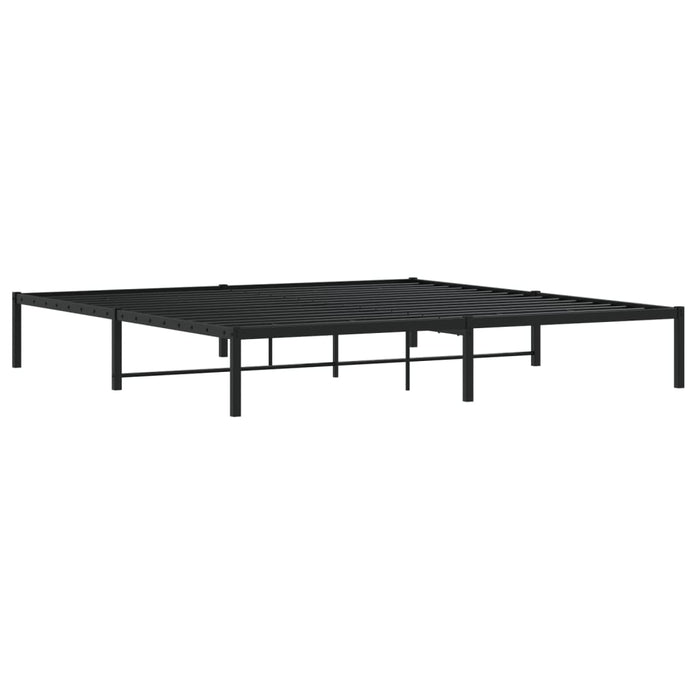 Cadru pat metalic, negru, 200x200 cm - WALTI WALTI