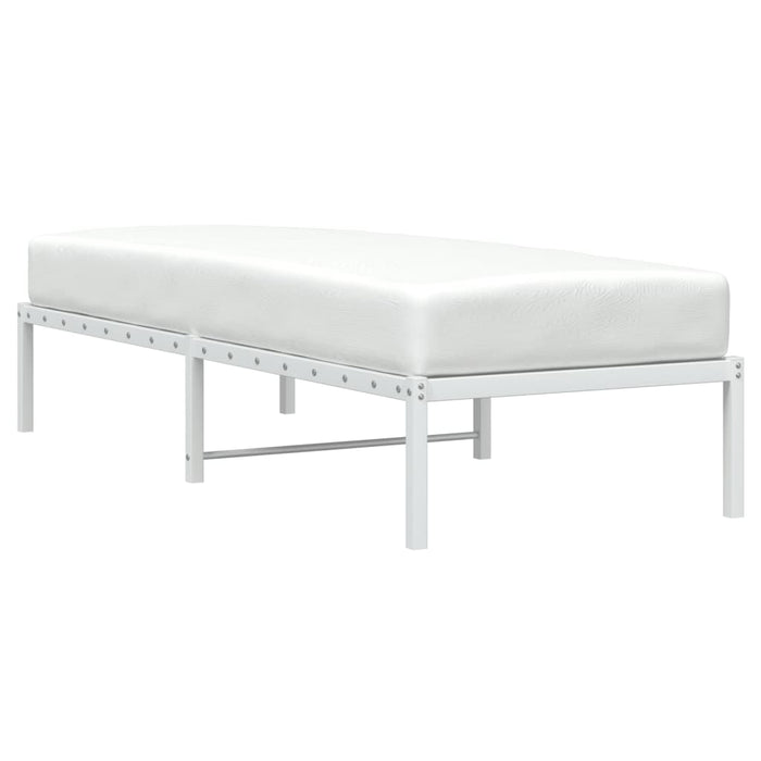 Cadru pat metalic, alb, 75x190 cm - WALTI WALTI