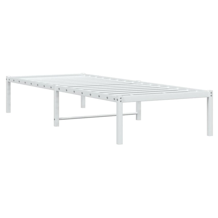 Cadru pat metalic, alb, 75x190 cm - WALTI WALTI