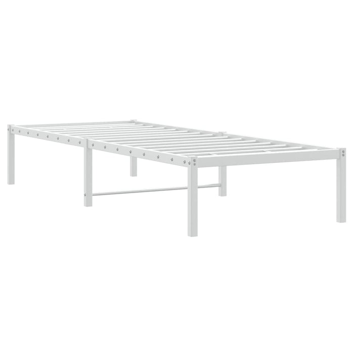 Cadru pat metalic, alb, 75x190 cm - WALTI WALTI