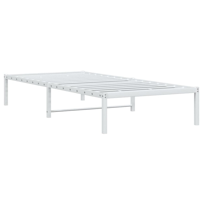 Cadru pat metalic, alb, 90x190 cm - WALTI WALTI