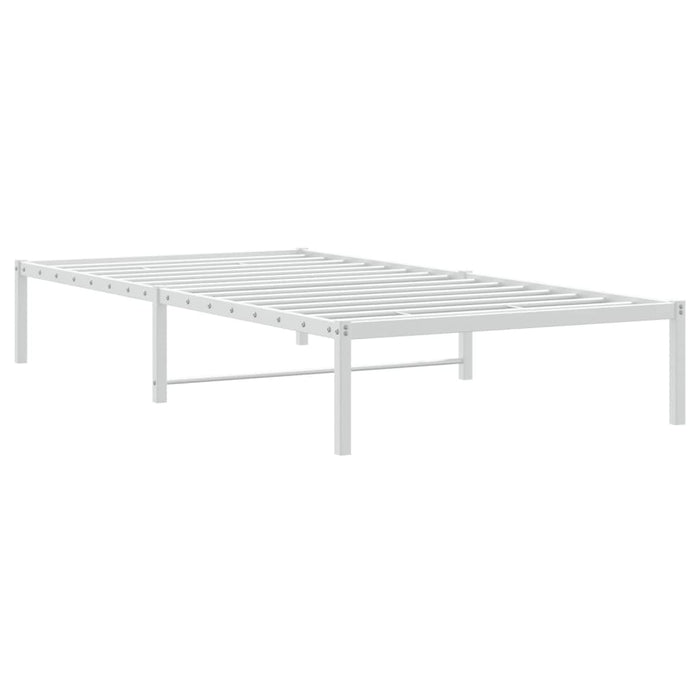 Cadru pat metalic, alb, 100x190 cm - WALTI WALTI