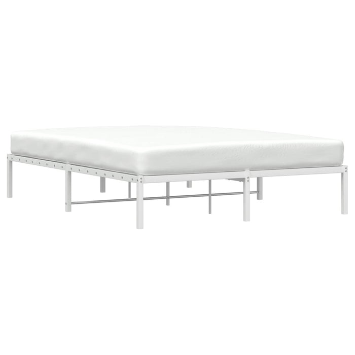 Cadru pat metalic, alb, 150x200 cm - WALTI WALTI