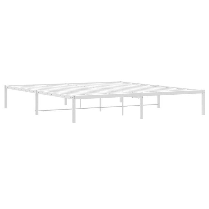 Cadru pat metalic, alb, 180x200 cm - WALTI WALTI