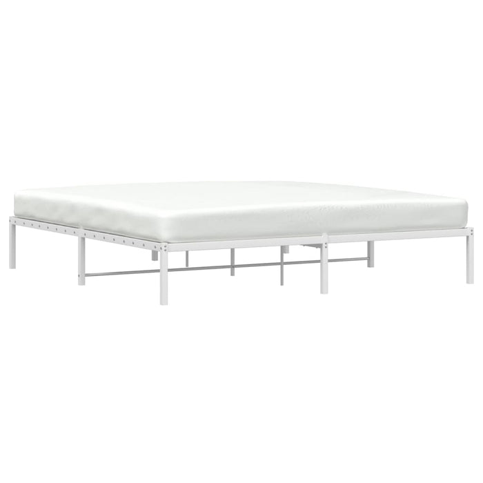Cadru pat metalic, alb, 193x203 cm - WALTI WALTI