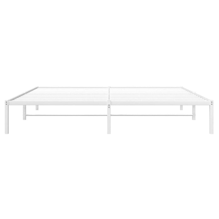 Cadru pat metalic, alb, 193x203 cm - WALTI WALTI