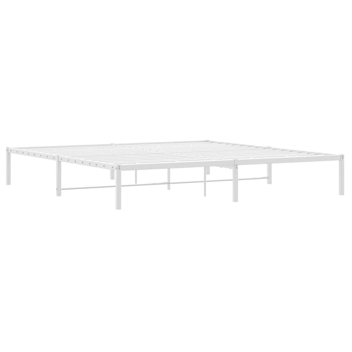 Cadru pat metalic, alb, 193x203 cm - WALTI WALTI