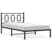 Cadru de pat din metal cu tăblie, negru, 107x203 cm - WALTI WALTI