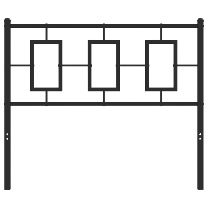Tăblie de pat metalică, negru, 100 cm - WALTI WALTI