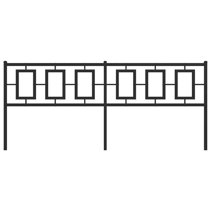 Tăblie de pat de schimb metalică, negru, 200 cm WALTI