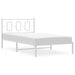 Cadru de pat din metal cu tăblie, alb, 107x203 cm - WALTI WALTI