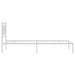Cadru de pat din metal cu tăblie, alb, 107x203 cm - WALTI WALTI