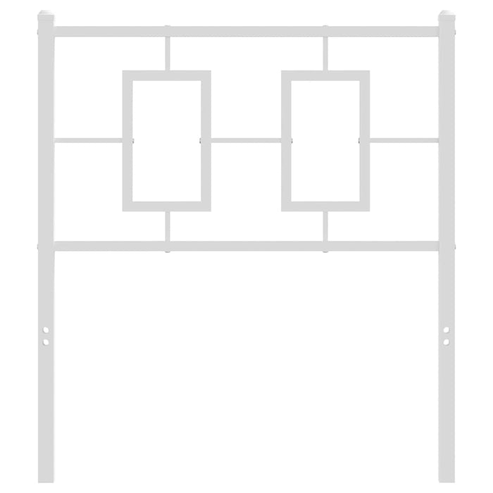 Tăblie de pat de schimb metalică, alb, 75 cm WALTI