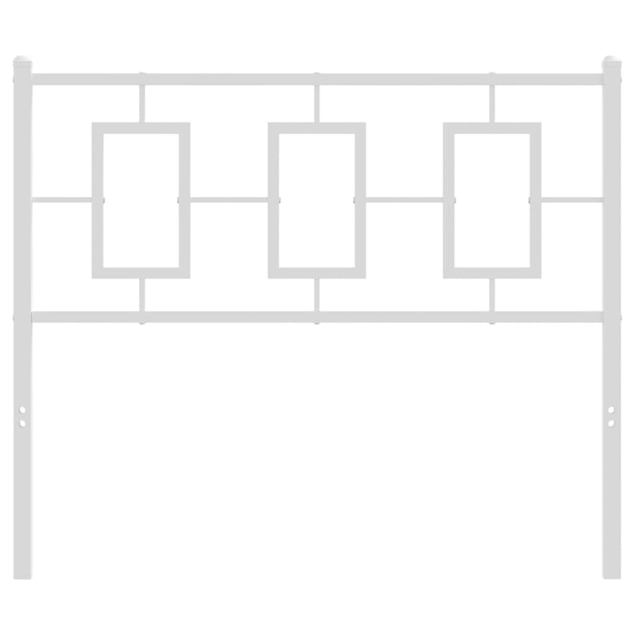 Tăblie de pat metalică, alb, 100 cm - WALTI WALTI