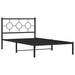 Cadru de pat din metal cu tăblie, negru, 107x203 cm - WALTI WALTI