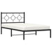 Cadru de pat din metal cu tăblie, negru, 107x203 cm - WALTI WALTI